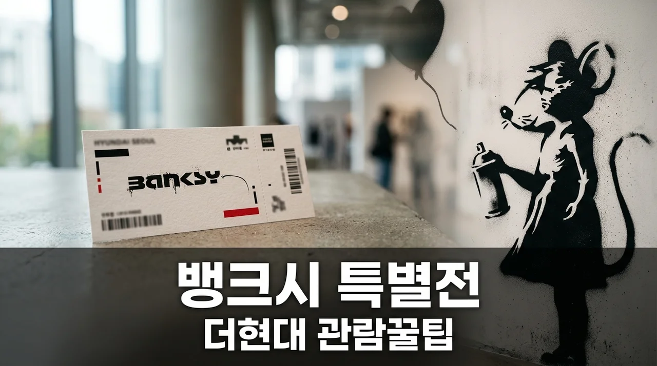 "얼리버드 할인 혜택까지?" 뱅크시 Still Here 전시 더현대 서울 관람 전 알면 좋은 팁..