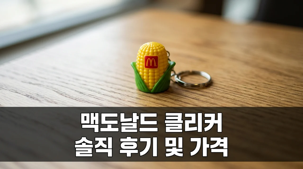 맥도날드 클리커 실물 실화? 옥수수 키캡 눌러보고 깜짝 놀란 이유..