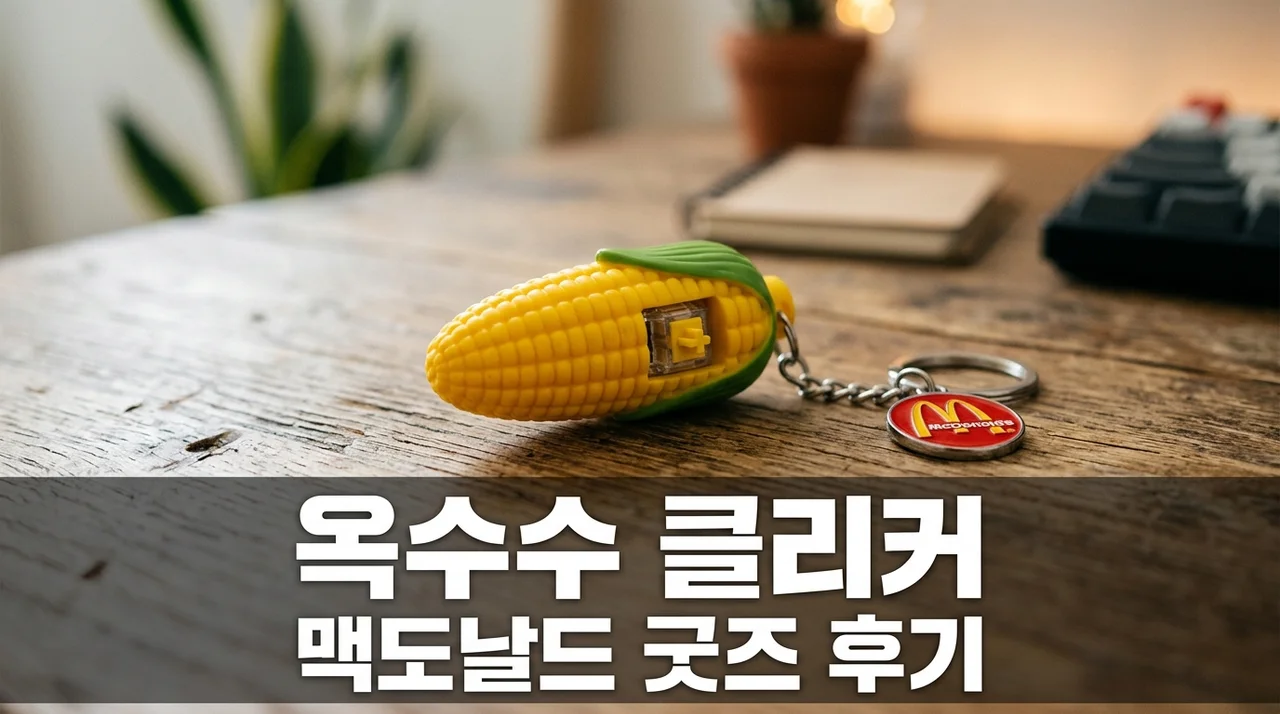"이게 진짜 귀엽네.." 맥도날드 옥수수 클리커 실물 보고 감탄한 이유