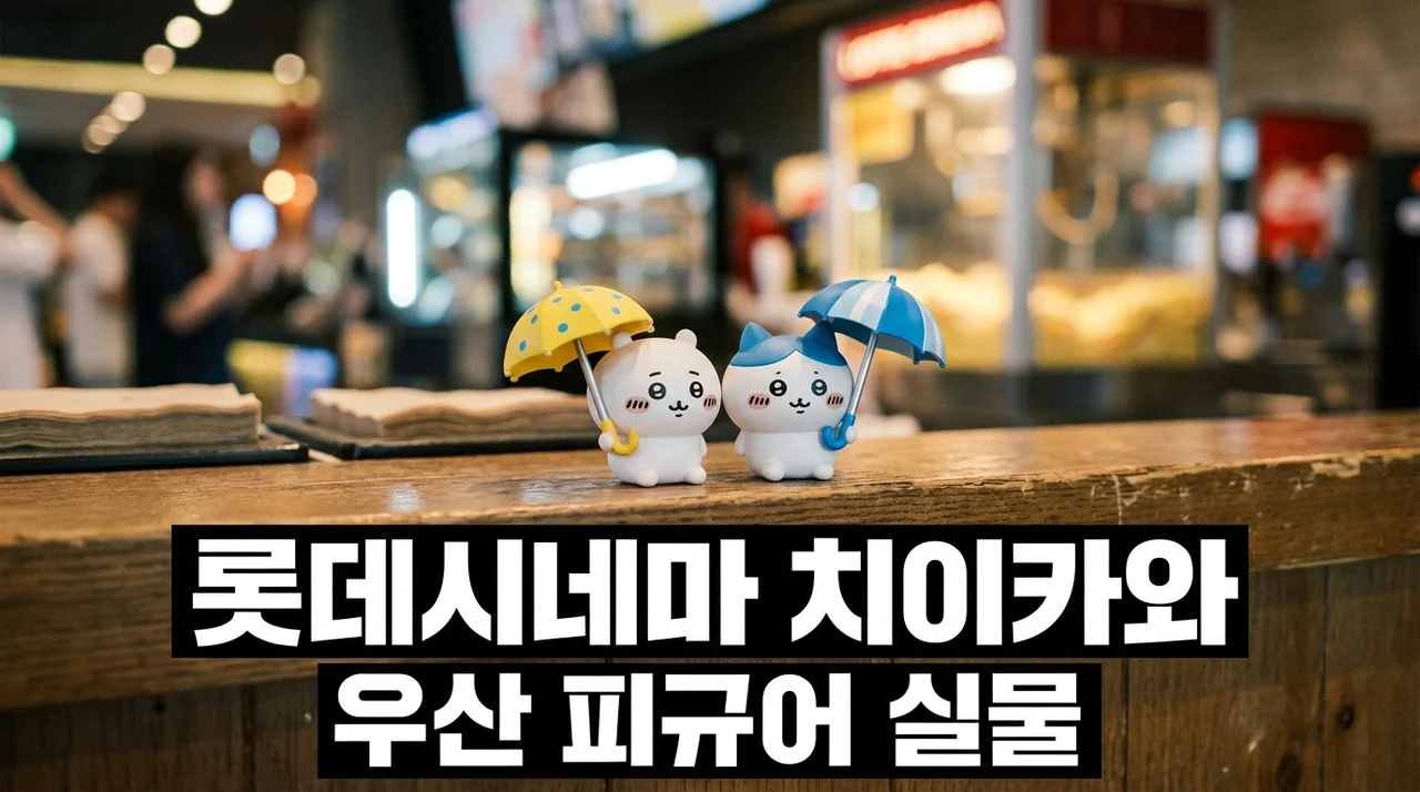 롯데시네마 치이카와 실물 보자마자 당황.. 굿즈 보러 갔다가 겪은 일