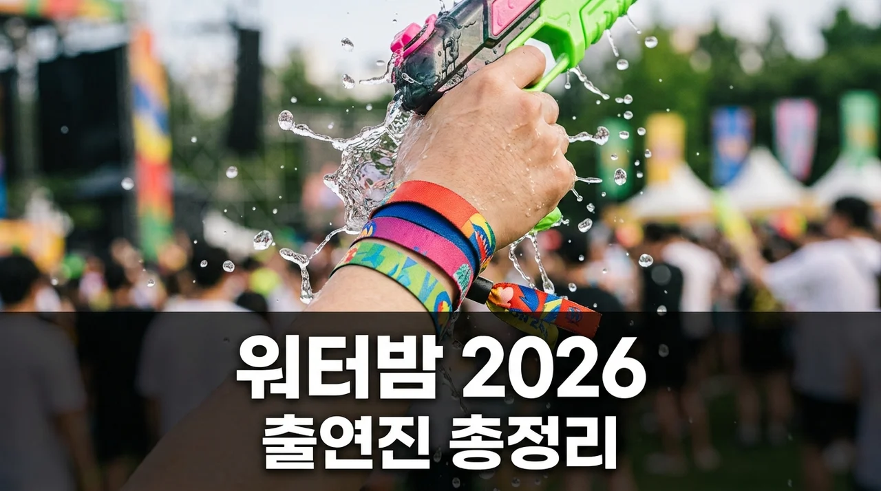 헐! 워터밤 서울 2026 출연진 최종 라인업.. 첫날 이 가수가?