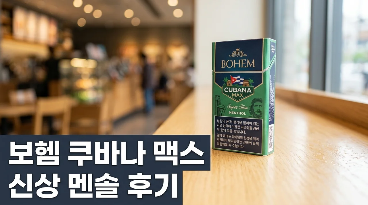 보헴 쿠바나 맥스 직접 피워보니.. 편의점 신상 멘솔 타격감 실화?