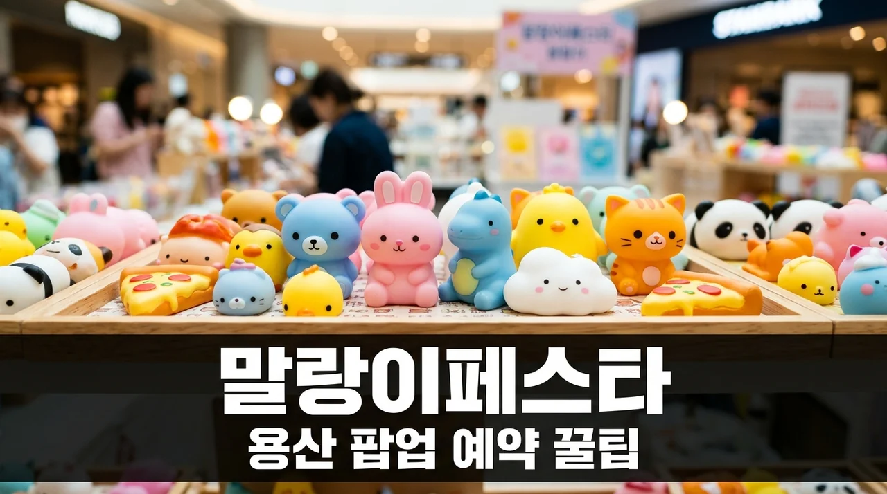 말랑이페스타 용산 팝업 사전예약 오픈, 3분 만에 마감된 진짜 이유..