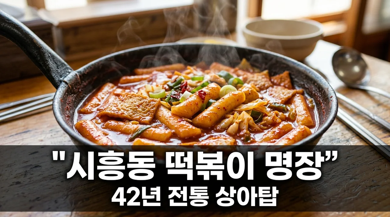 시흥동 떡볶이 명장 위치 42년 전통 상아탑즉석떡볶이 가격 총정리