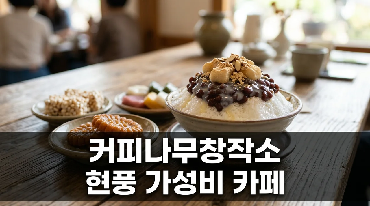 커피나무창작소 대구 현풍 가성비 카페 무료 다과 혜택 정리