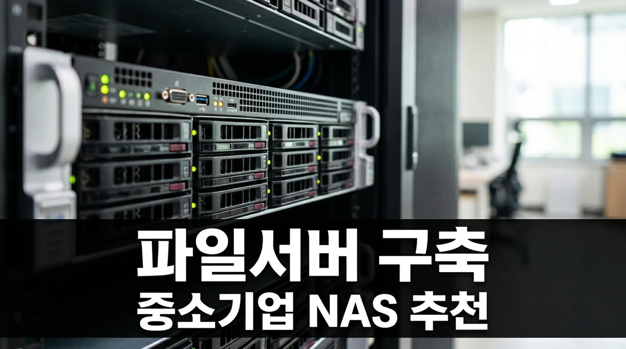 중소기업 파일서버 구축 NAS가 적합한 이유 직접 써본 솔직후기