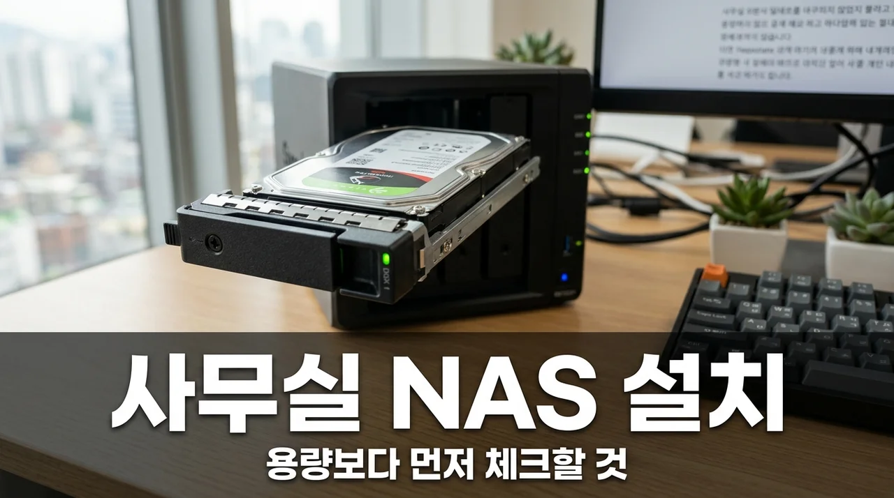 사무실 NAS 설치 전 용량보다 먼저 확인할 것! 6개월 솔직후기