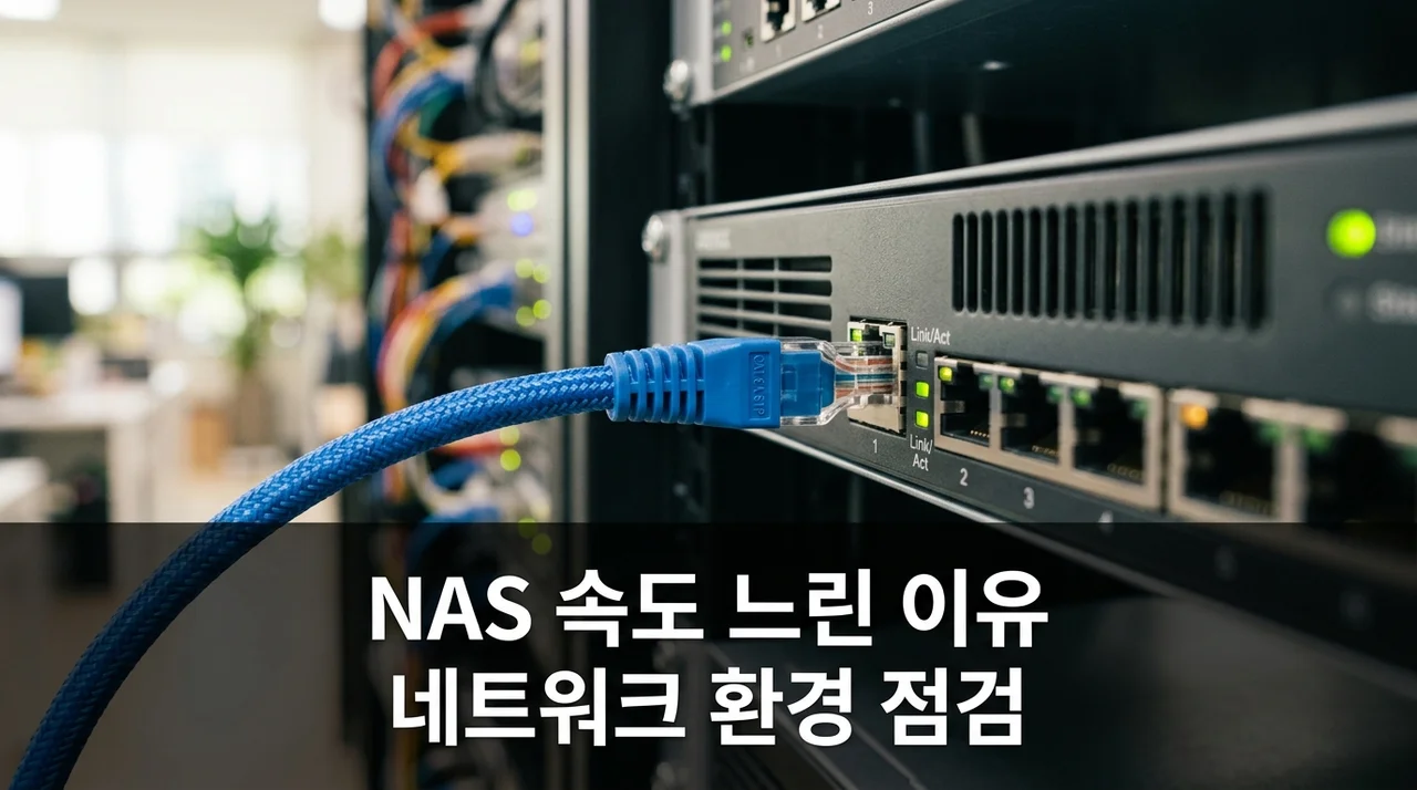 기업용 NAS 설치 후 속도가 느린 이유는 네트워크에 있습니다 (솔직 후기)