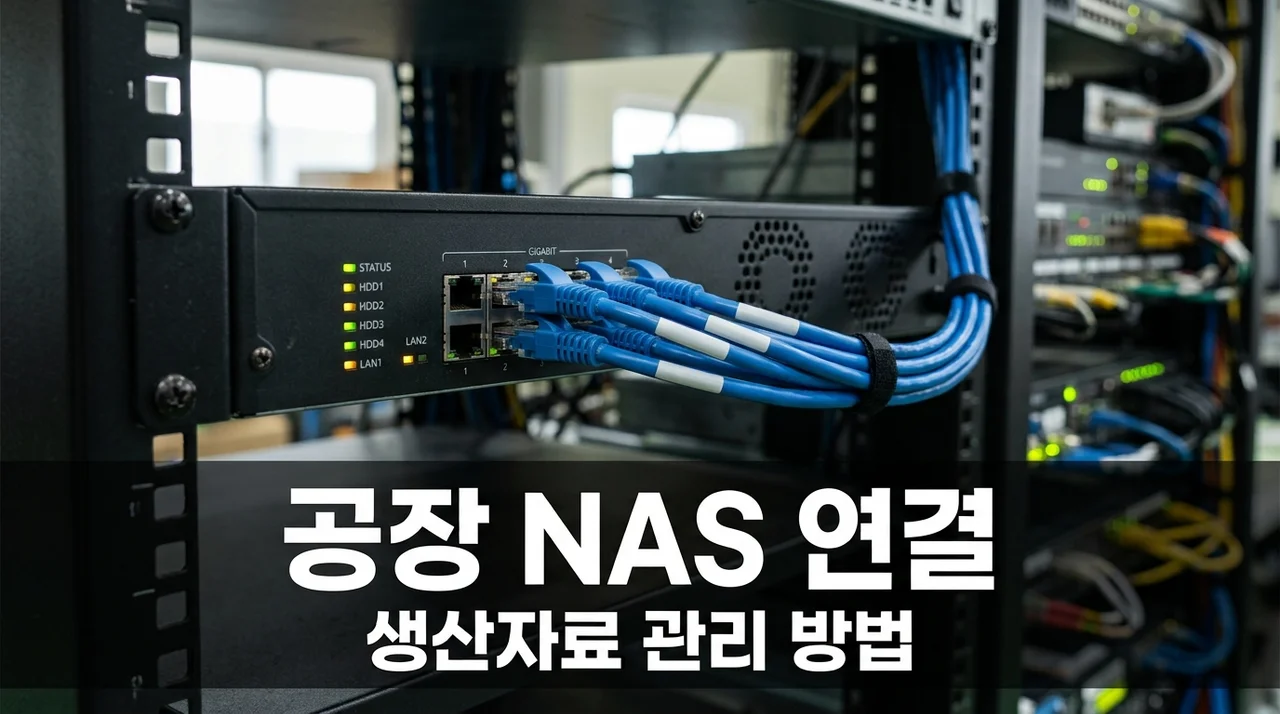 공장 네트워크 NAS 연결 생산자료 관리 방법 솔직 후기