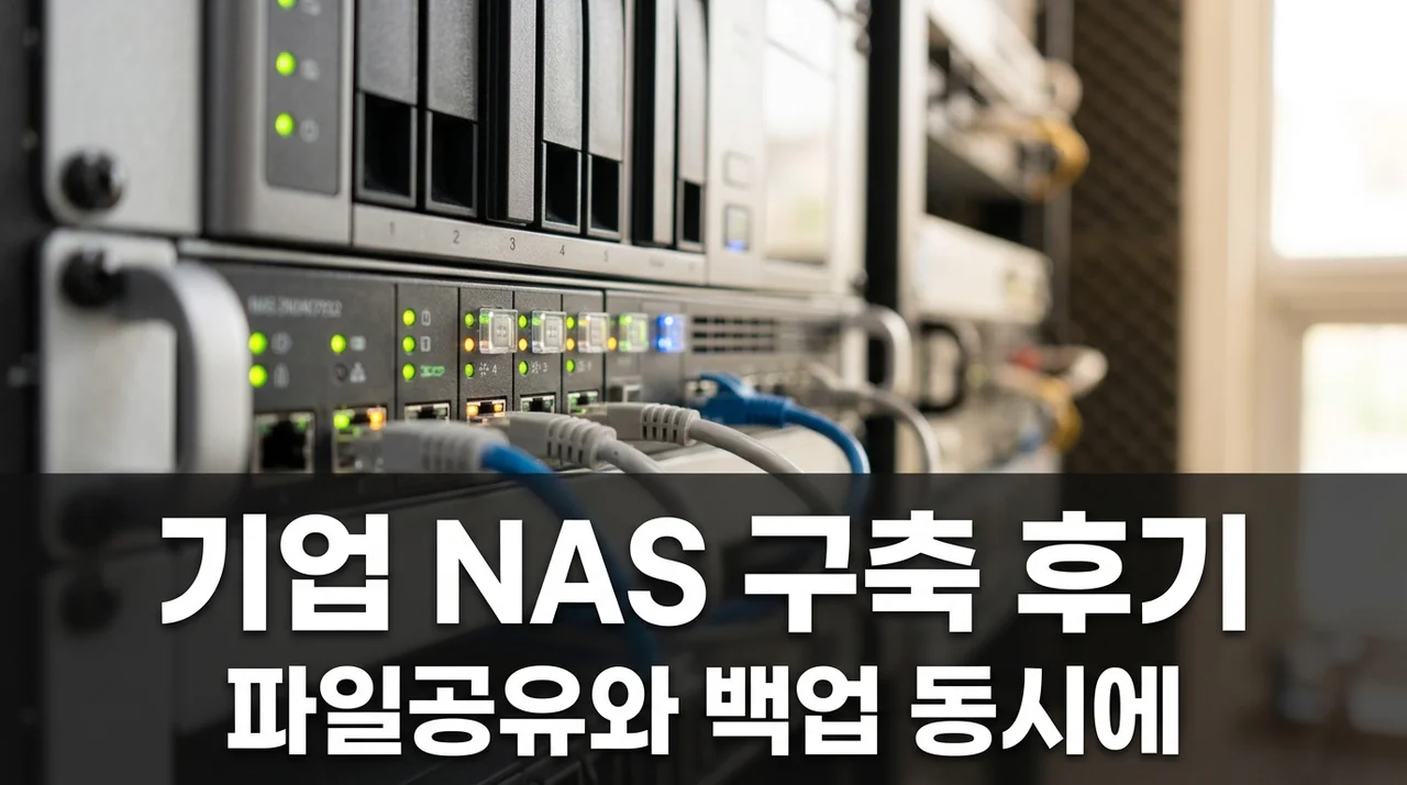 대구경북 기업 NAS 구축 솔직후기 파일공유와 백업 한 번에 해결한 방법