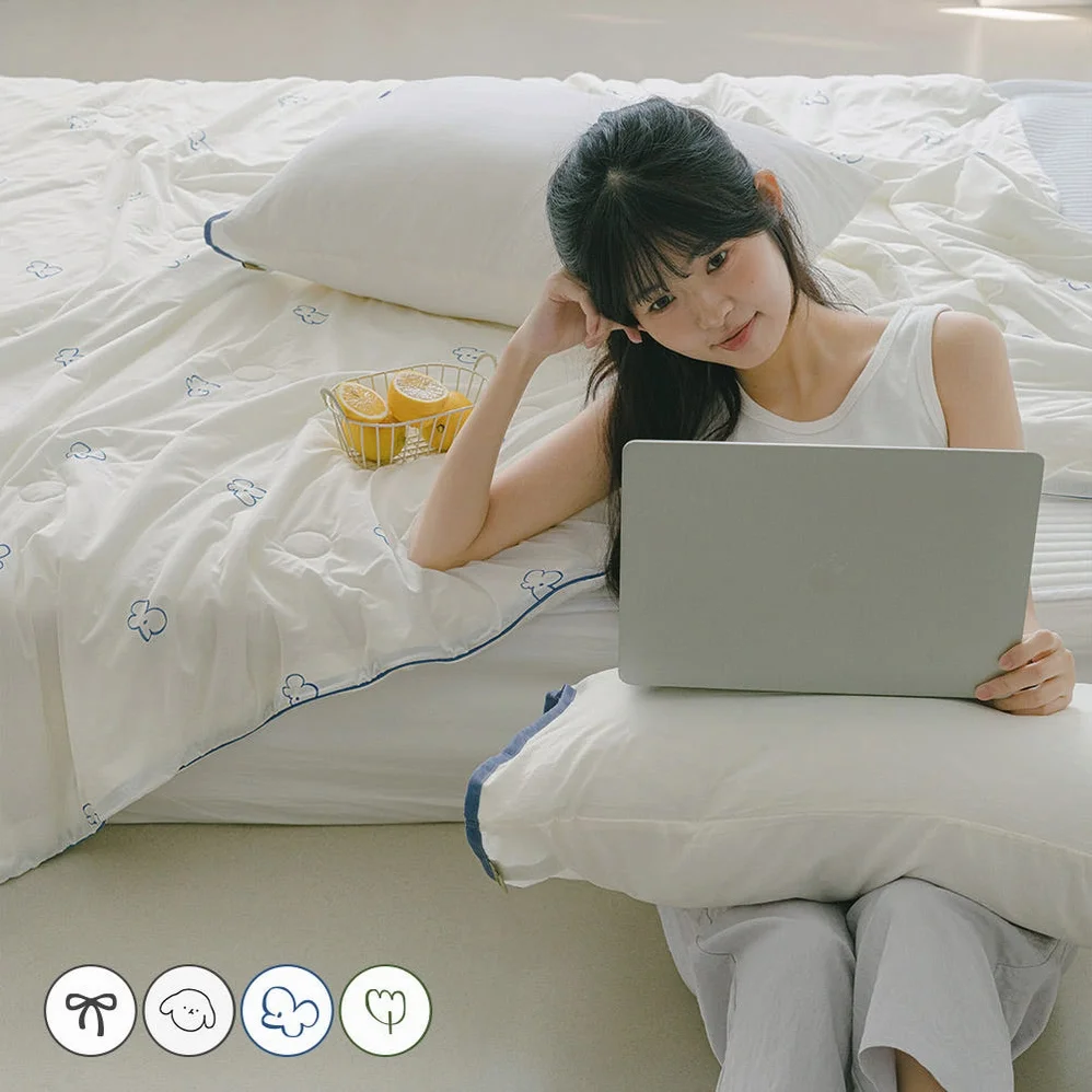 [네이버단독] 바자르 이불 냉감 시즈닝 소프트 양면 여름 차렵이불 SS 상세 이미지 1