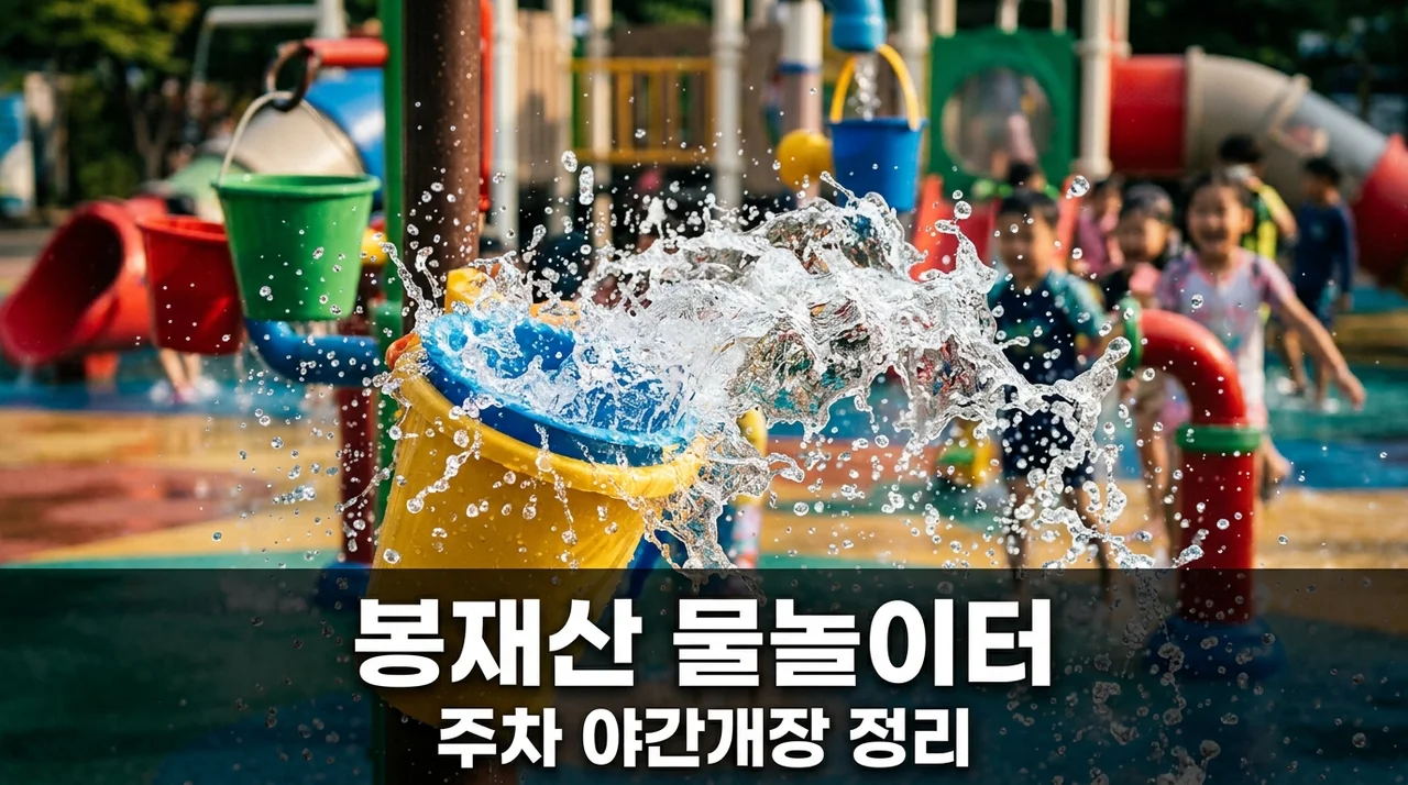 봉재산 물놀이터 주차부터 2026년 야간개장 운영시간 핵심정리