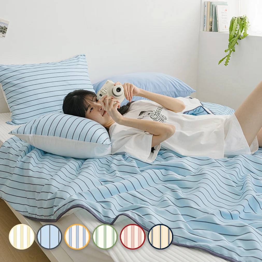 [네이버단독] 바자르 이불 냉감 썸머빌리지 먼지없는 양면 여름 차렵이불 SS 상세 이미지 4