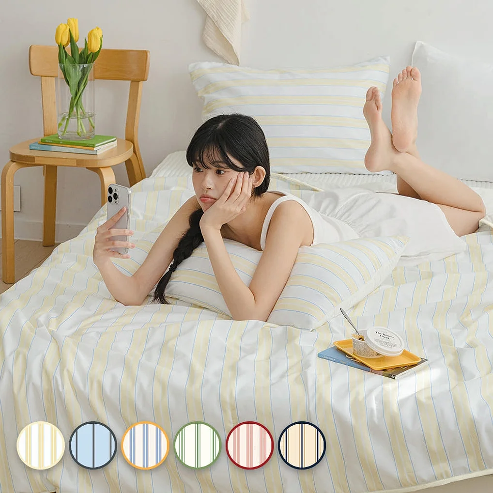 [네이버단독] 바자르 이불 냉감 썸머빌리지 먼지없는 양면 여름 차렵이불 SS 상세 이미지 5