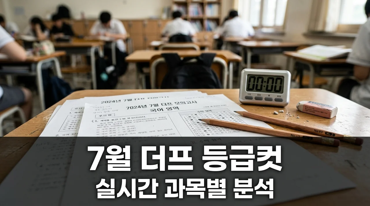 7월 더프 등급컷 완벽 정리! 난이도 분석과 성적표 활용법