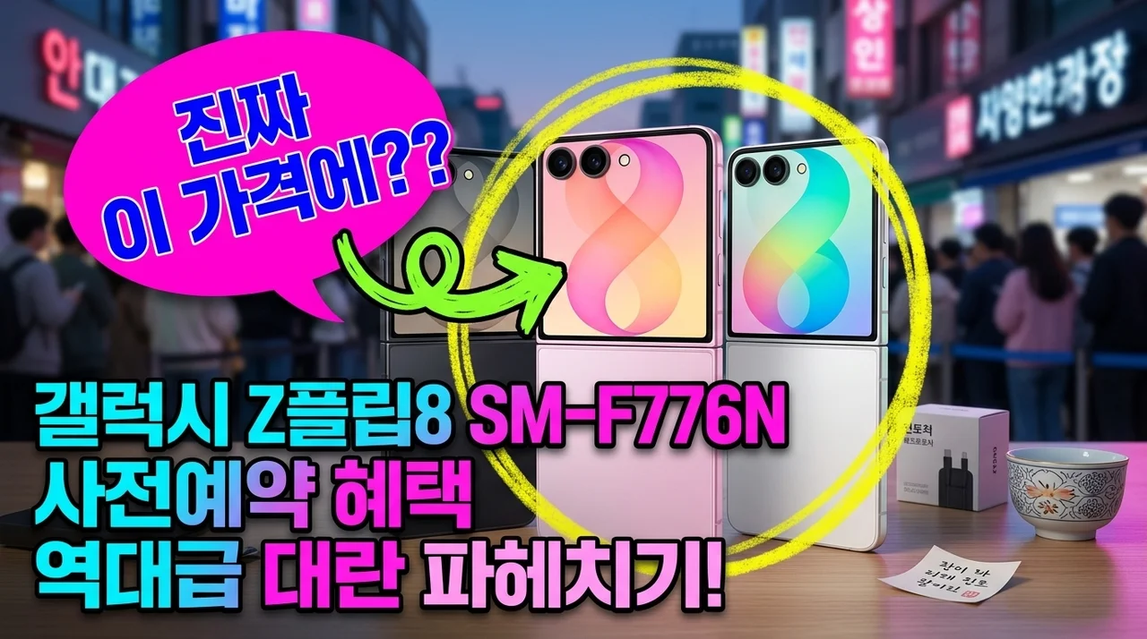 갤럭시 Z플립8 SM-F776N 사전예약 혜택 역대급 대란 파헤치기