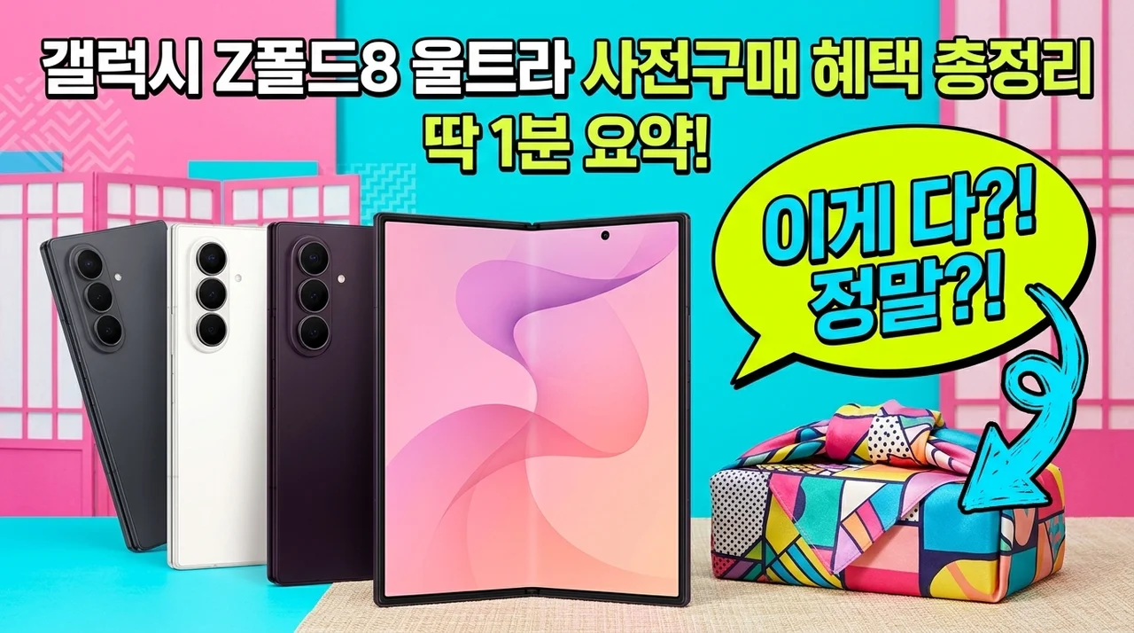 갤럭시 Z폴드8 울트라 SM-F976N 사전구매 혜택 총정리