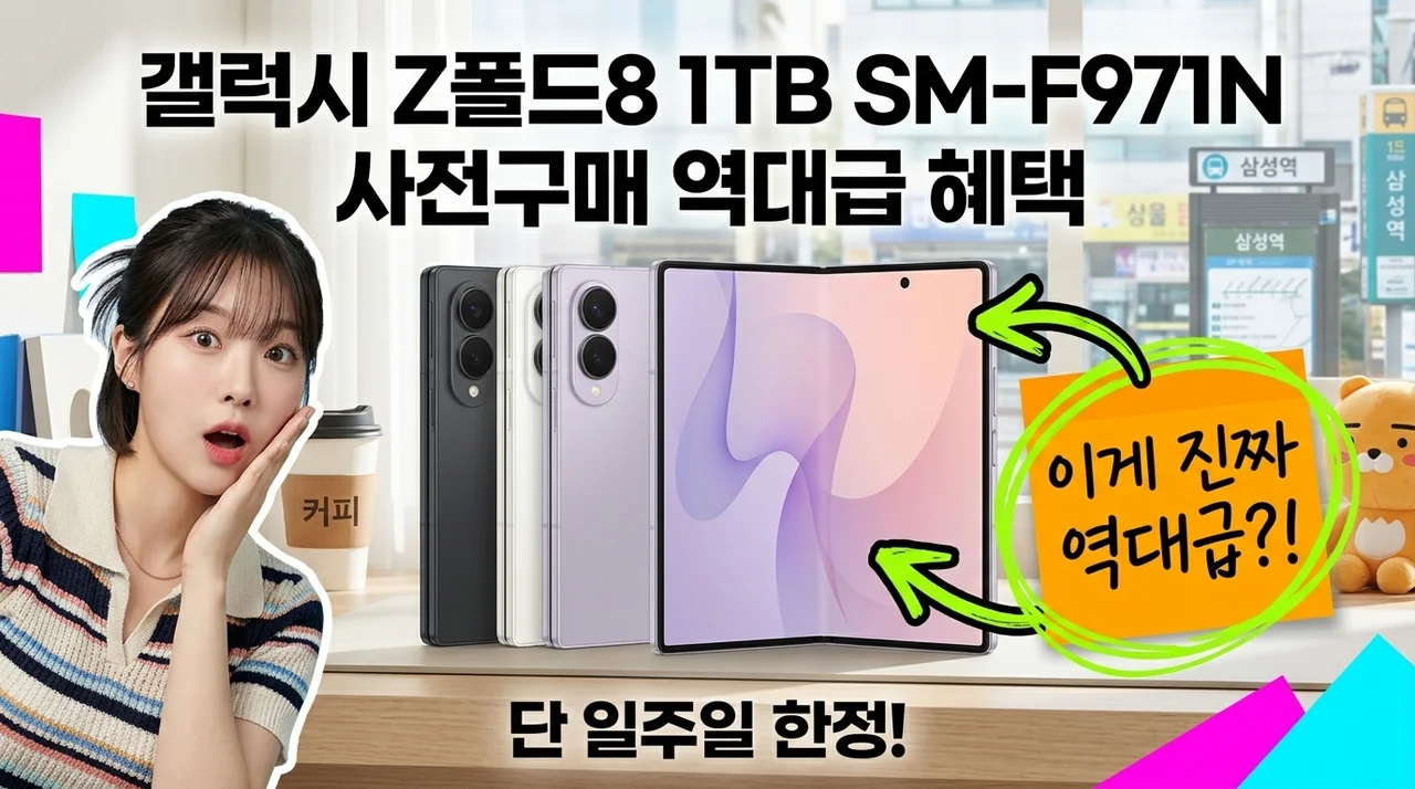 갤럭시 Z폴드8 1TB SM-F971N 사전구매 역대급 혜택