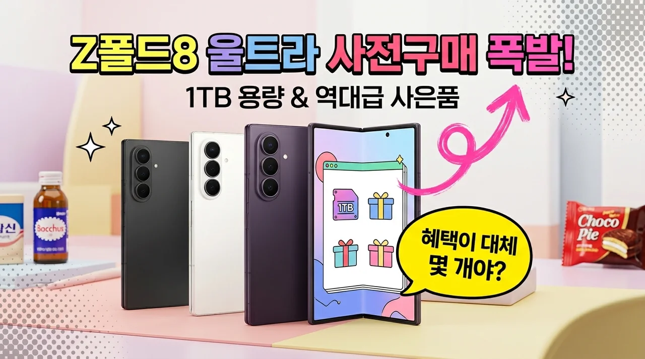 갤럭시 Z폴드8 울트라 1TB SM-F976N 사전구매 혜택 정리