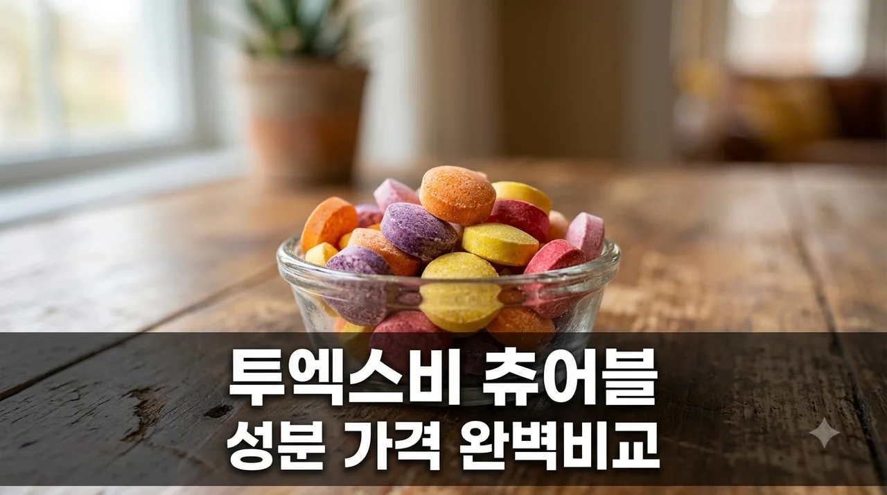 투엑스비 츄어블 가격 성분 비교! 어린이 비타민D 성장기 영양제 총정리
