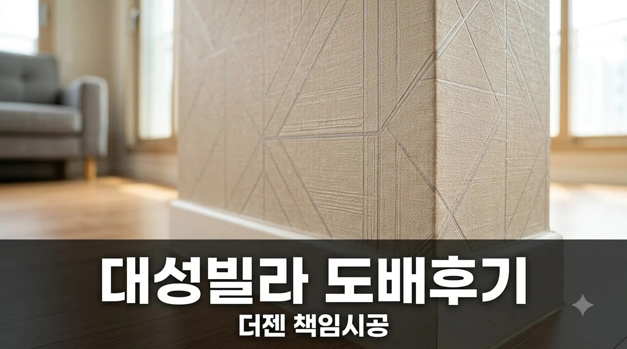 서구 국채보상로 88길 16-26 대성빌라 도배 시공 리모델링 솔직 후기