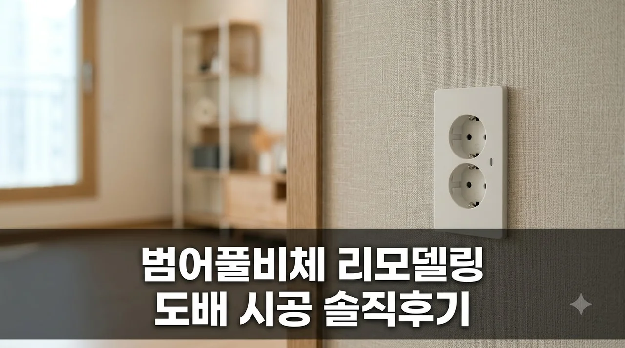 수성구 범어 4동 풀비체 인테리어 리모델링 도배 시공 솔직후기