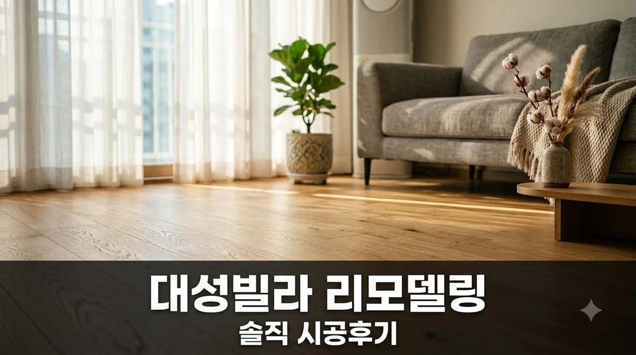 대성빌라 인테리어 리모델링 시공 솔직후기 서구 국채보상로 88길 16-26 직접 해보니