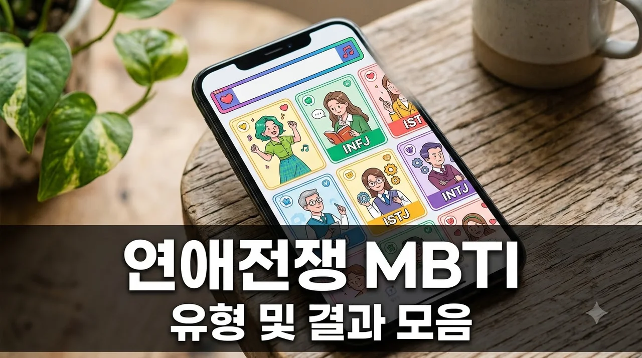 연애전쟁 mbti 테스트 방법과 16가지 결과 유형 완벽 정리