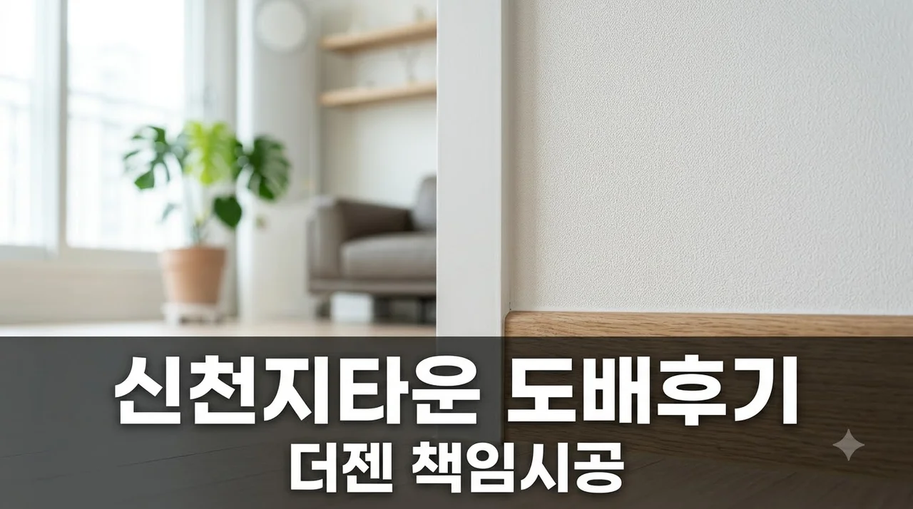수성구 황금동 신천지 타운 인테리어 리모델링 도배 시공 솔직후기