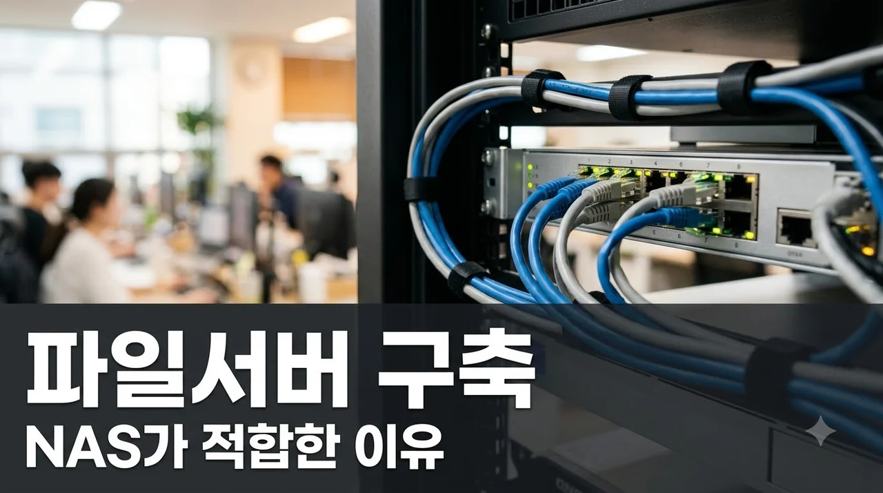 중소기업 파일서버 구축 NAS가 적합한 이유 솔직후기