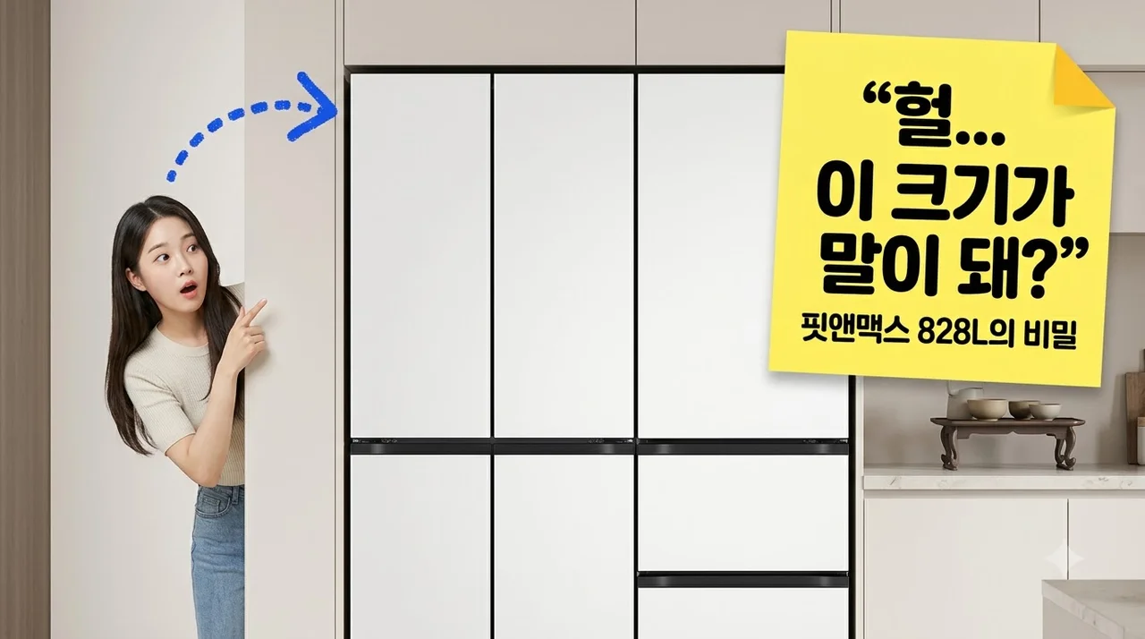 LG 오브제컬렉션 핏앤맥스 828L R828MQQ012 빌트인 냉장고