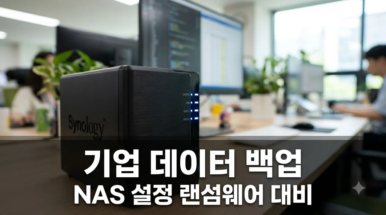 기업 데이터 백업 랜섬웨어 대비 NAS 설정 솔직후기