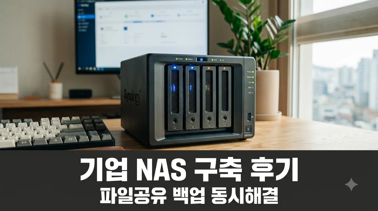 대구경북 기업 NAS 구축 솔직후기 파일공유와 백업 동시 해결