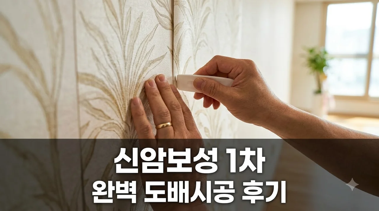 동구 신암 보성 1차 타운 도배시공 후기 및 전문 업체 솔직 비교