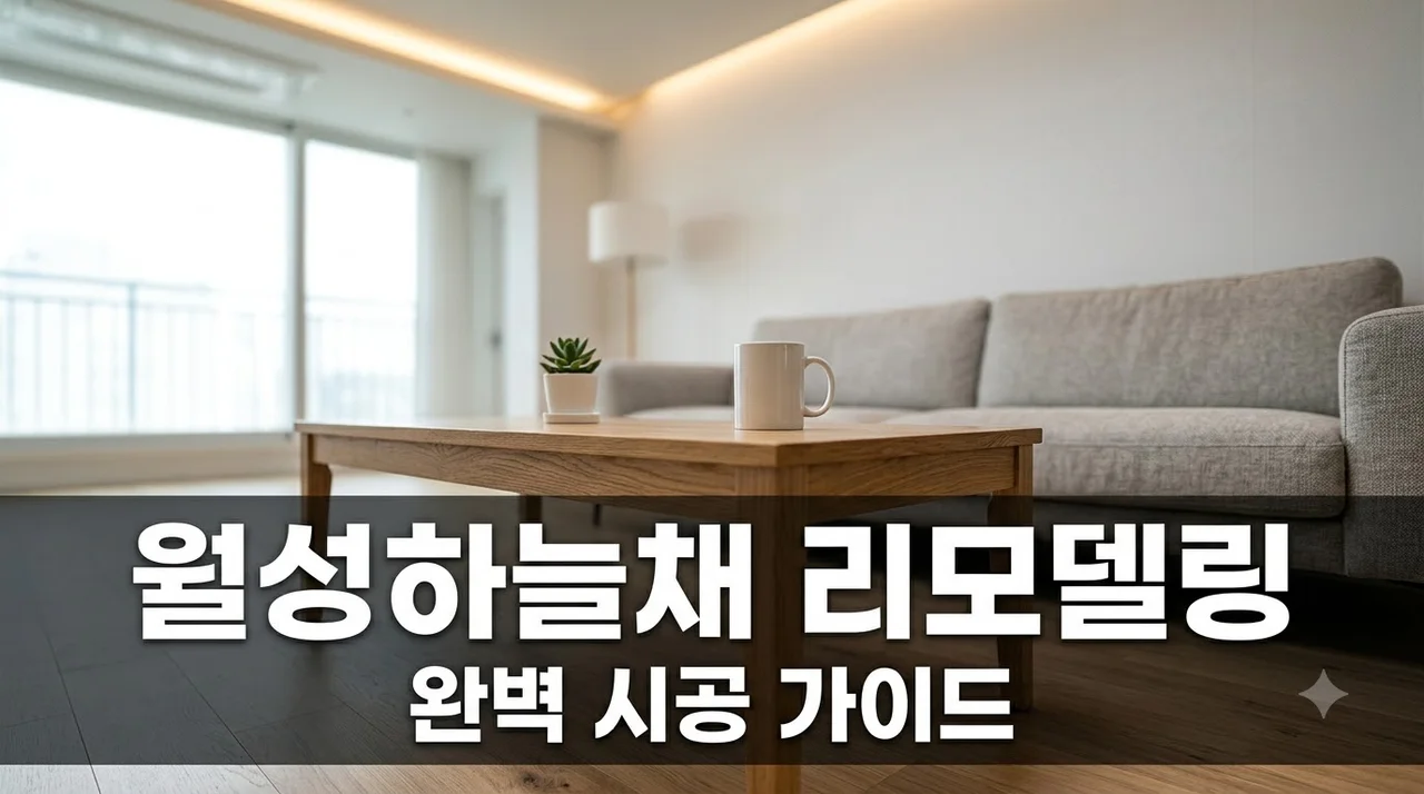 대구 월성코오롱하늘채1단지 인테리어 리모델링 시공 추천 가이드