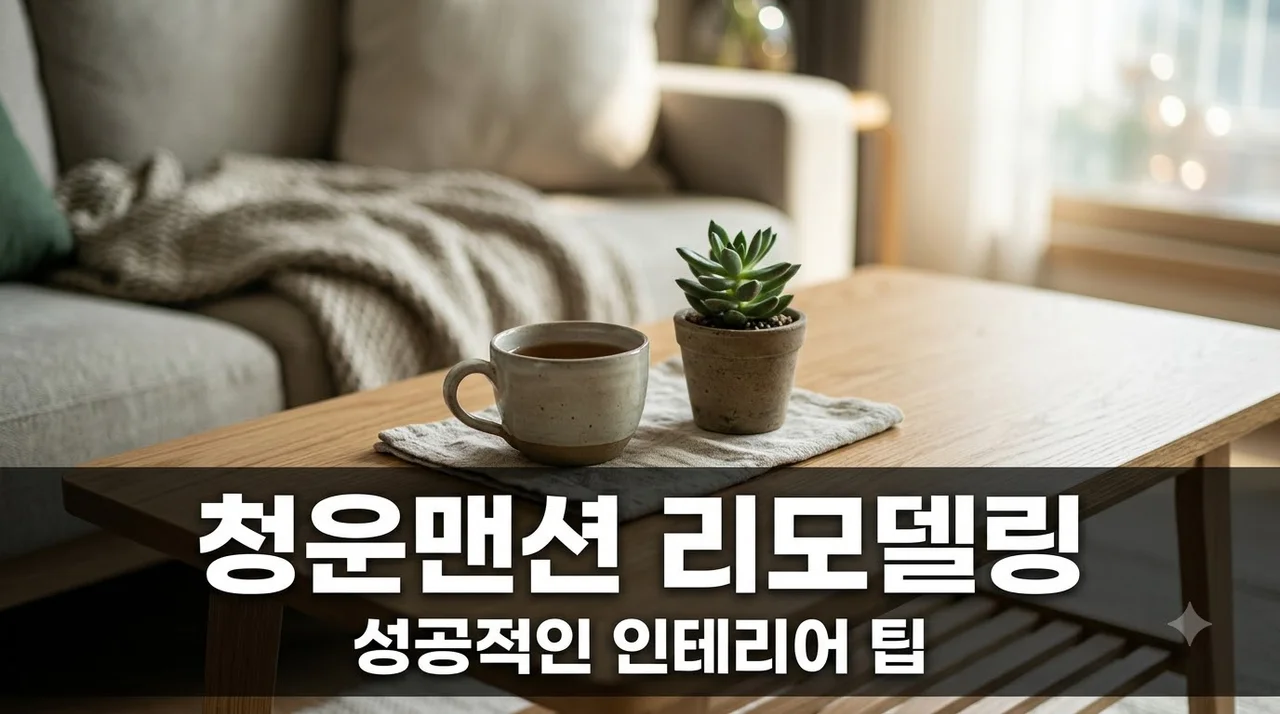 중구 청운맨션 인테리어 리모델링시공 완벽 가이드와 시공 사례
