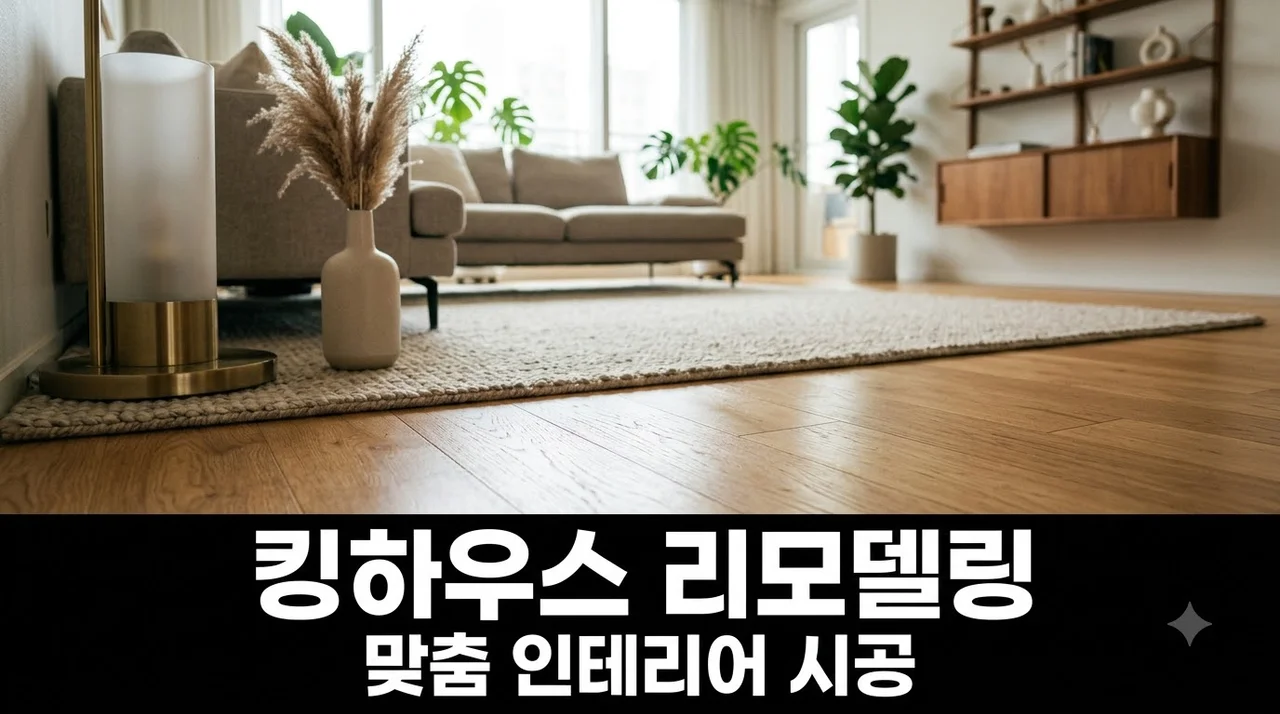 서구 서대구로 킹하우스 인테리어 리모델링 시공 공간 변화의 모든 것