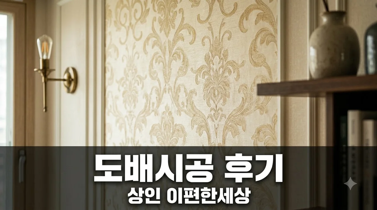 상인 이편한세상 도배시공 후기, 깔끔한 변신을 위한 선택