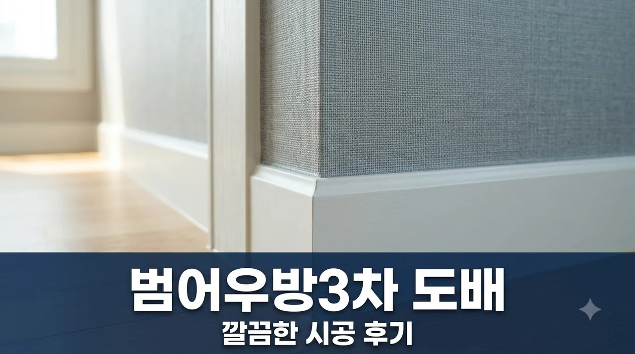 수성구 달구벌대로 우방3차 범어타운 도배시공 후기 및 추천 정보