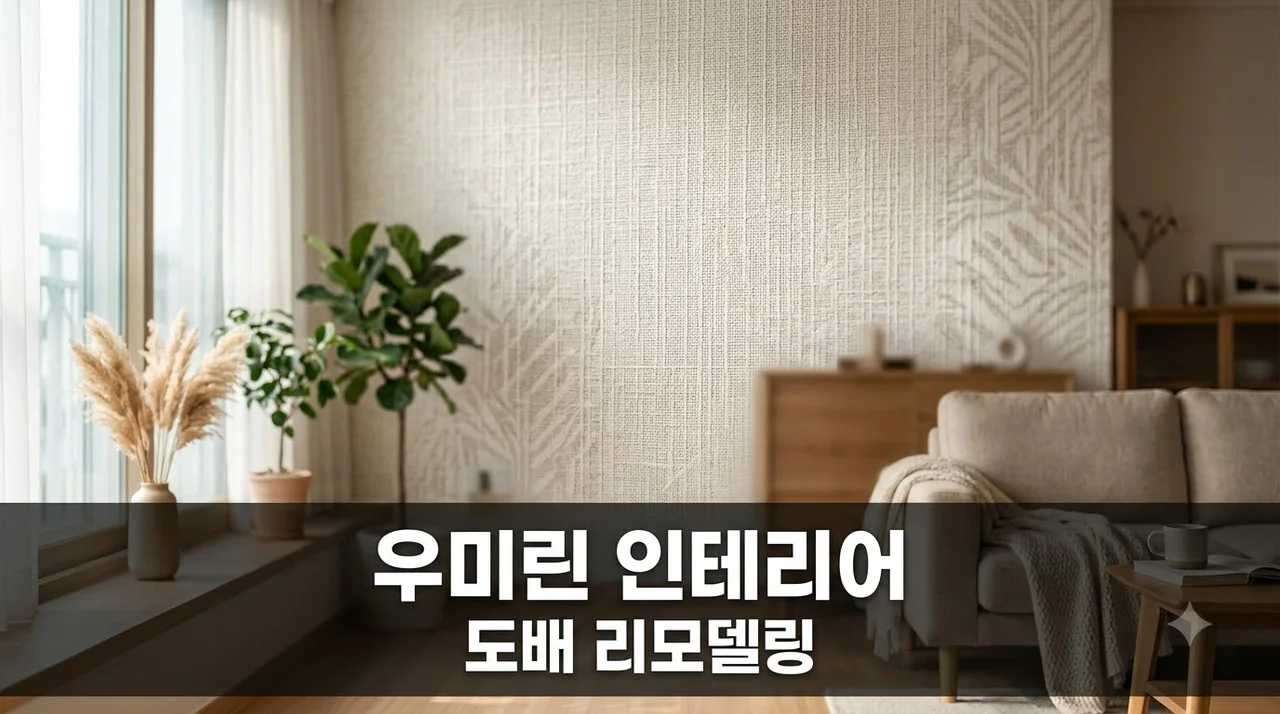 구미시 우미린 풀하우스 인테리어, 도배 시공 전문가의 꿀팁