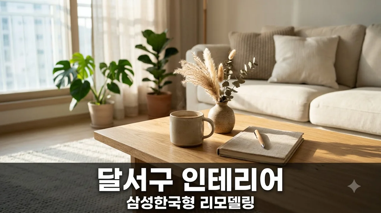 달서구 삼성한국형아파트 인테리어 리모델링 성공 전략과 (주)더젠 추천