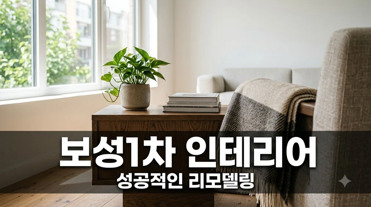 동구 신암 보성 1차 타운 인테리어 리모델링 성공 노하우