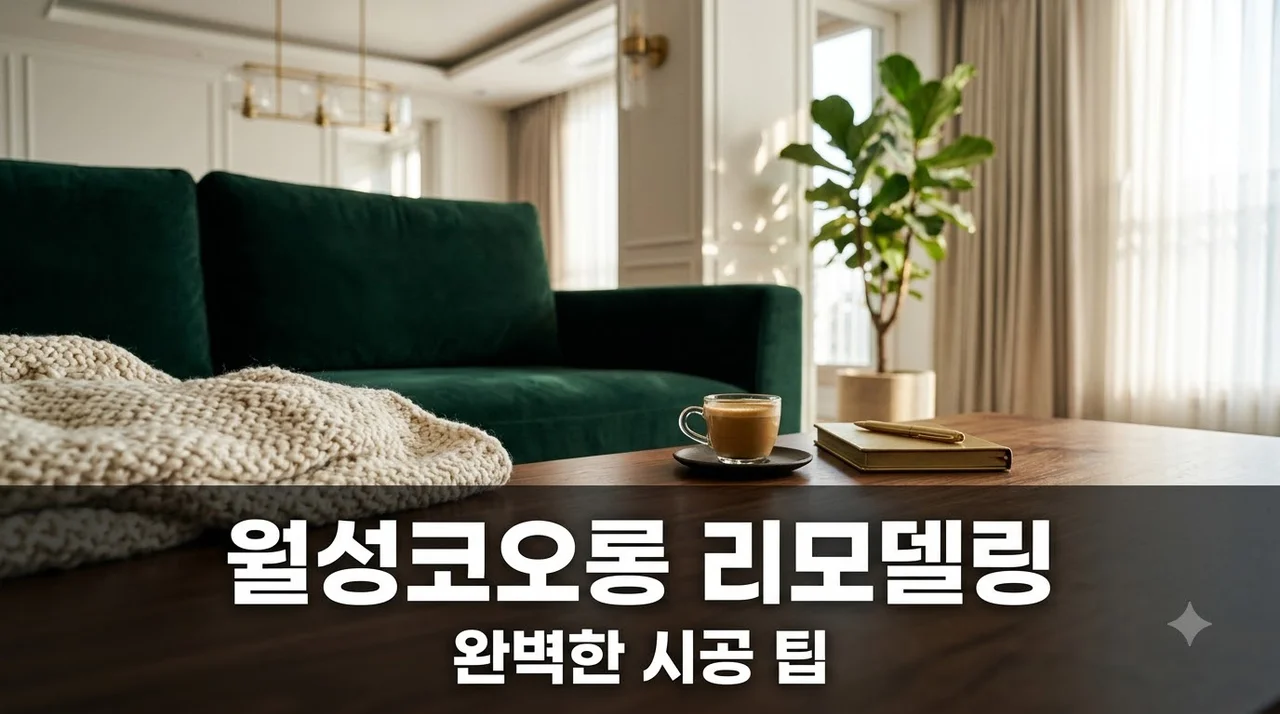 대구 월성코오롱하늘채1단지 인테리어 리모델링 도배 시공 팁