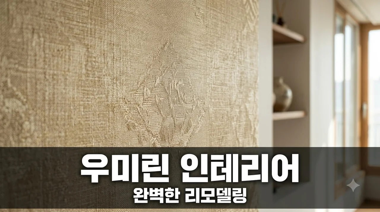 옥계동 우미린 더 스카이 인테리어 리모델링 및 도배 시공 가이드