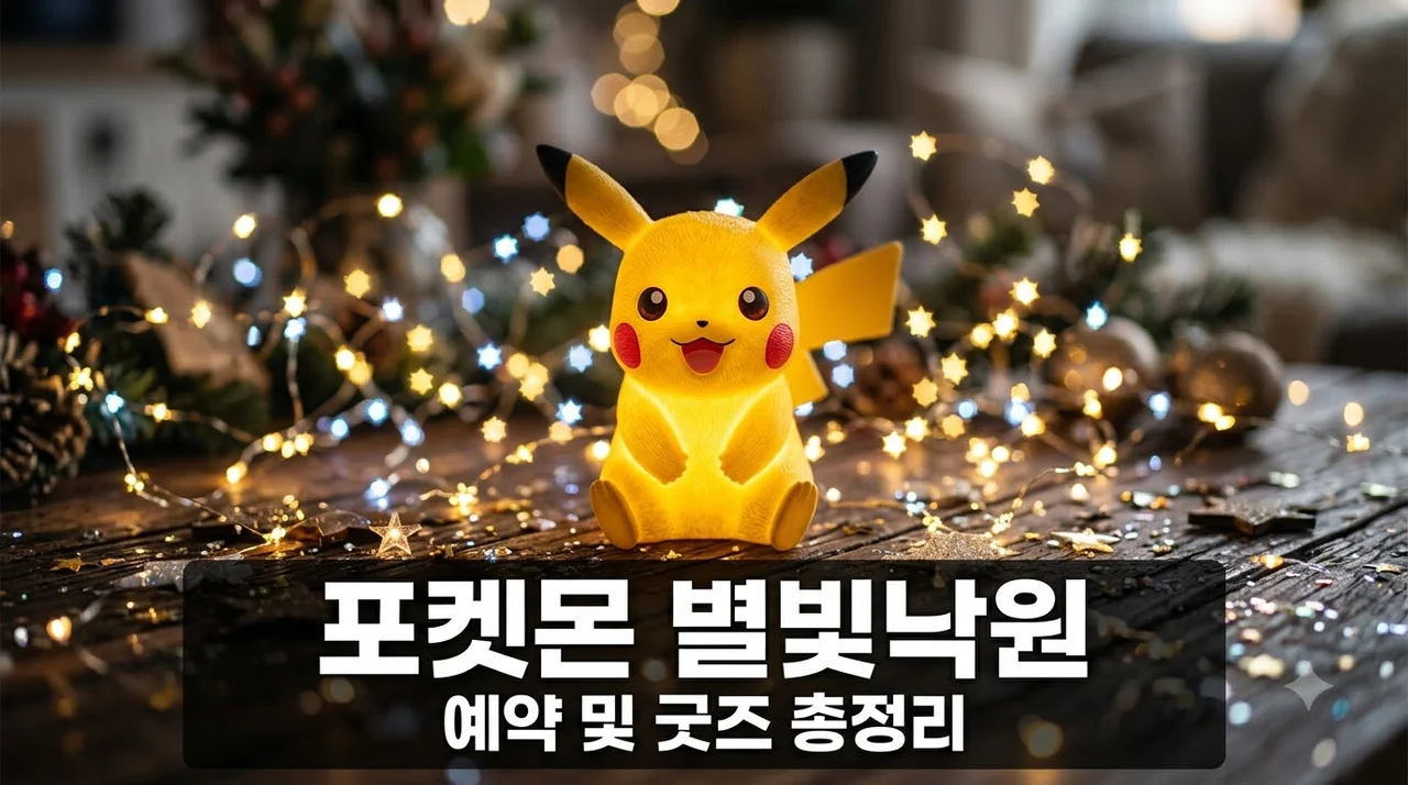 포켓몬 별빛낙원 잠실 팝업 예약 방법 및 굿즈 일정 총정리