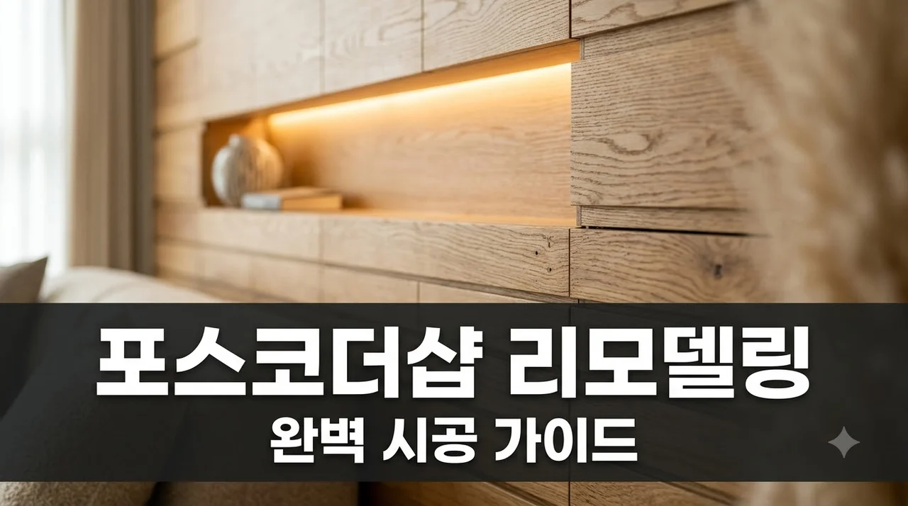 진천동 월배역 포스코더샵 인테리어 리모델링 시공, (주)더젠의 책임 시공 제안
