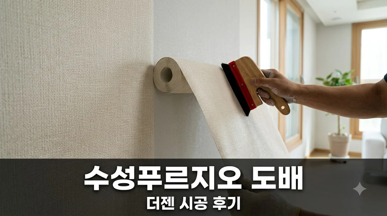 수성구 청수로24길 수성레이크푸르지오 도배시공 후기 (주)더젠 추천