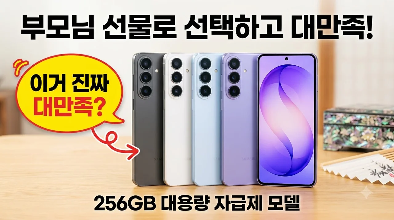 갤럭시 S26 256GB 자급제 SM-S942N 부모님 선물로 선택하고 대만족한 후기