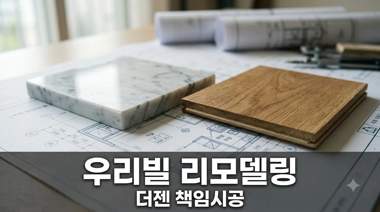 남산 1동 우리빌 인테리어 리모델링 시공, (주)더젠의 책임시공 노하우