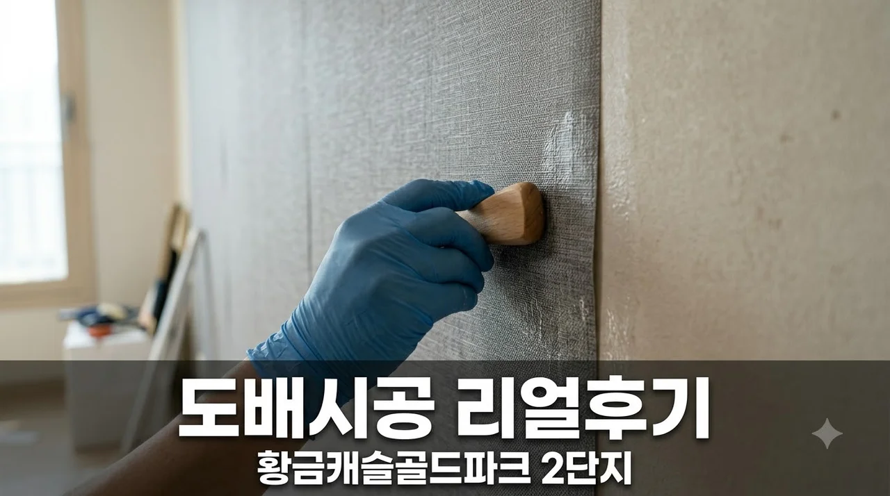 수성구 황금캐슬골드파크 2단지 도배시공 후기 및 업체 추천
